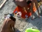 Due coppie scopano in spiaggia #15
