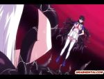 Süße japanische Anime brutal mit Tentakeln gefickt #3