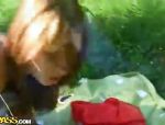 Rotkäppchen fickt einen Panda in den Wald #12