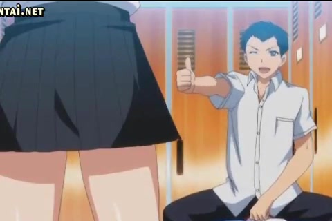 Hentai Teenagerin lässt sich zu einem geilen Fick im Umkleideraum hinreißen #11