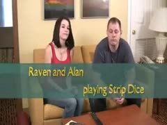 Die Pornostars Raven und Alan vergnügen sich bei Stripspielchen #1