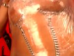 Sklavin wird vom BDSM Meister in deutschem Porno in Folie eingewickelt #19