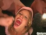 Deutsche Blondine Andrea Parker in einem Gangbang gefickt und vollgespritzt #17