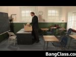 Blonde Schülerin reitet auf dem Schwanz ihres Lehrers #3