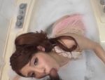 Süße Japanerin Rei Mizuna bläst in der Badewanne #19