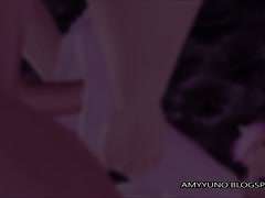 Cartoongirl mit Katzenohren gibt geilen Footjob #7
