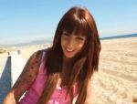 Claudia Sanchez zeigt ihre beachtlichen Kurven am Strand und bläst einen appetitlichen Schwanz #4
