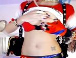 Sexy Webcam-Girl verkleidet sich als Harley Quinn #7