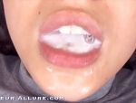 Heiße Amateur-Mädels kriegen Sperma auf ihre Zungen #8