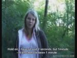 Blonde Alice verkauft ihren tschechischen Körper beim Waldspaziergang #2