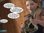 3D-Comic: Clara Ravens mit großen Brüsten. Episode 3 #5