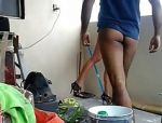 Indiano coppia fare sesso sul balcone invece di ottenere pronto per andare a lavorare #1