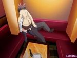 Vollbusige Hentai-Brünette stimuliert seinen Schwanz mit ihrem Busen #2