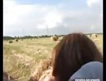 Junge Farmerin wird auf einem Heuhaufen durchgefickt #14