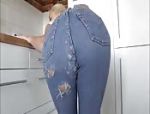 Einer deutschen Blondine werden die Jeans zerrissen #3