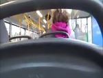 Zwei junge Deutsche vergnügen sich in einem Bus #3