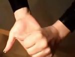 Stripperin in Leder schnappt sich einen tollen weißen Schwanz #16