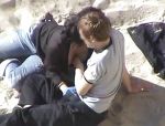 Von einem Voyeur am Strand erwischt #14