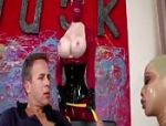 BDSM-Sexshow zu dritt, in Leder und Masken #13